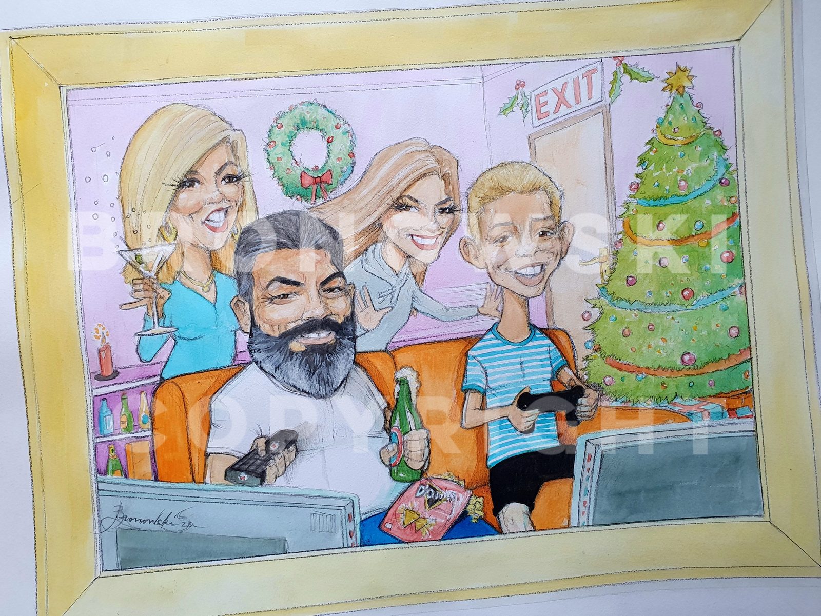 USA Family Christmas Card
